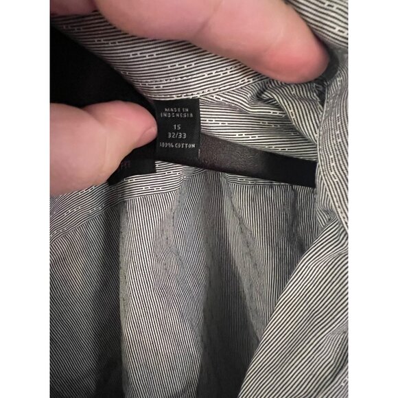 John Varvatos Long Sleeve Button Up Shirt - Size -‎ 15 - Picture 3 of 4